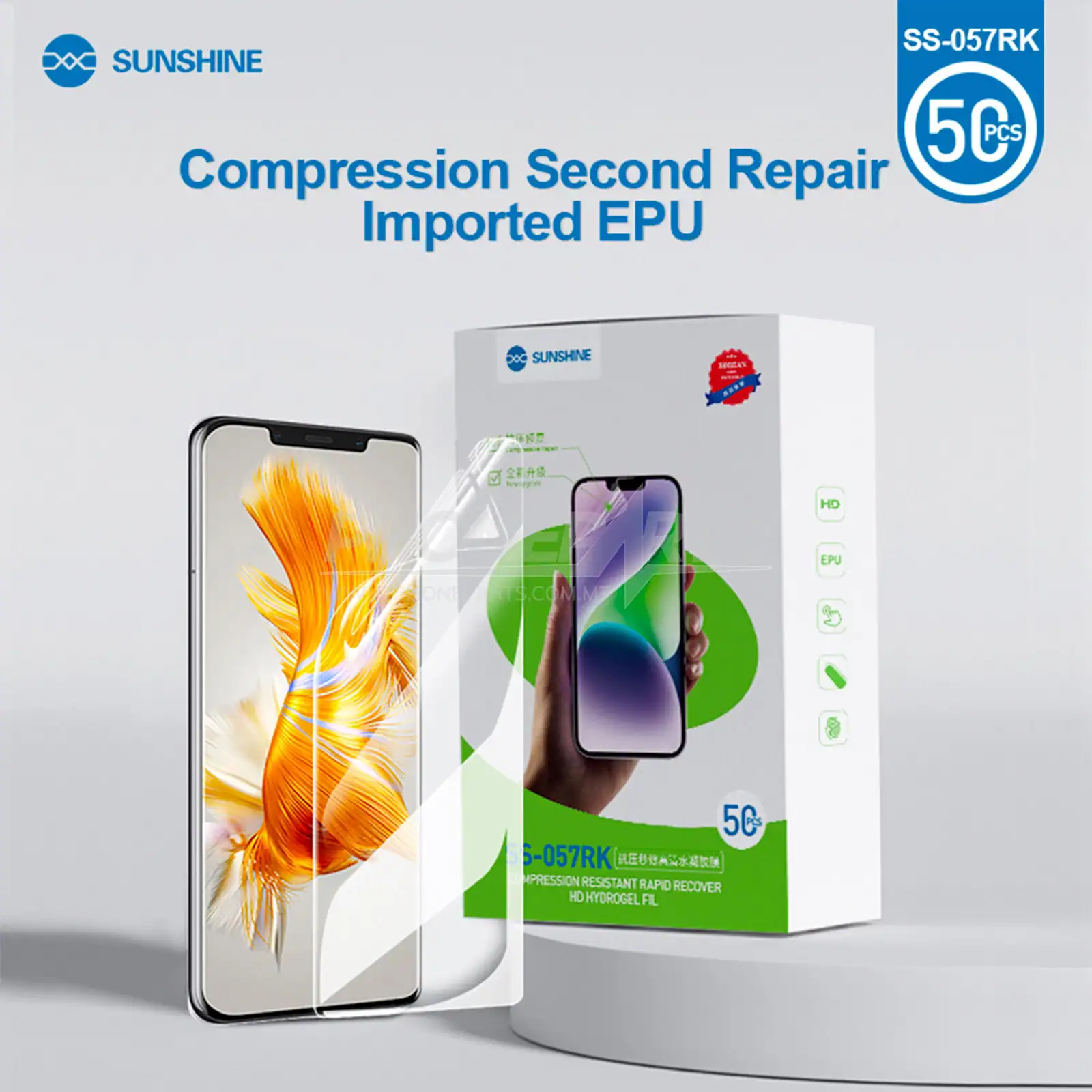 Curve Screen/ Quick Self Repair Hydrogel Film (3rd Gen 50PCS) SUNSHINE 057RK