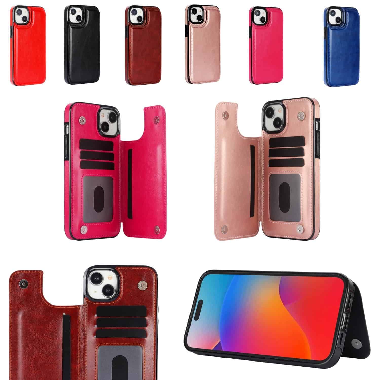 iPhone 13/14 Back Wallet Case