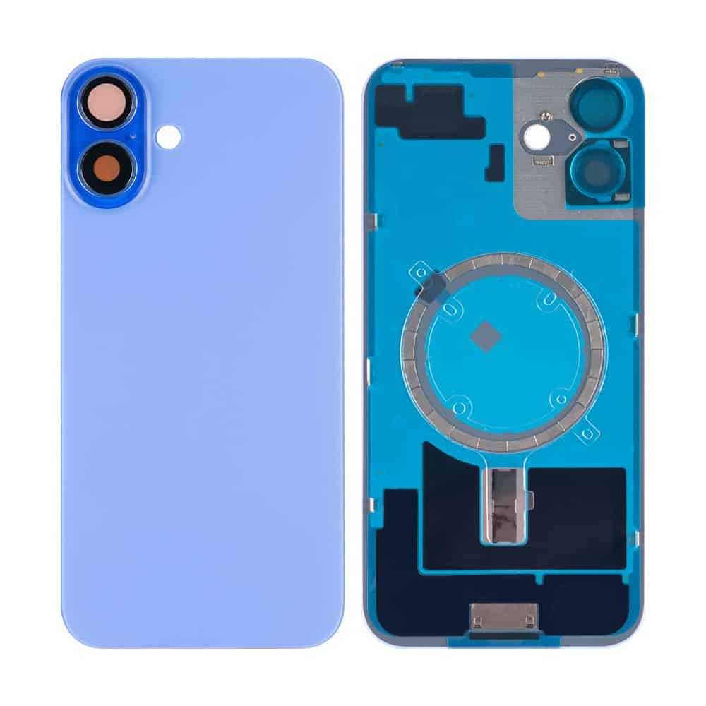 iPhone 16 Plus Compatible Back Glass with Frame with Logo MBG