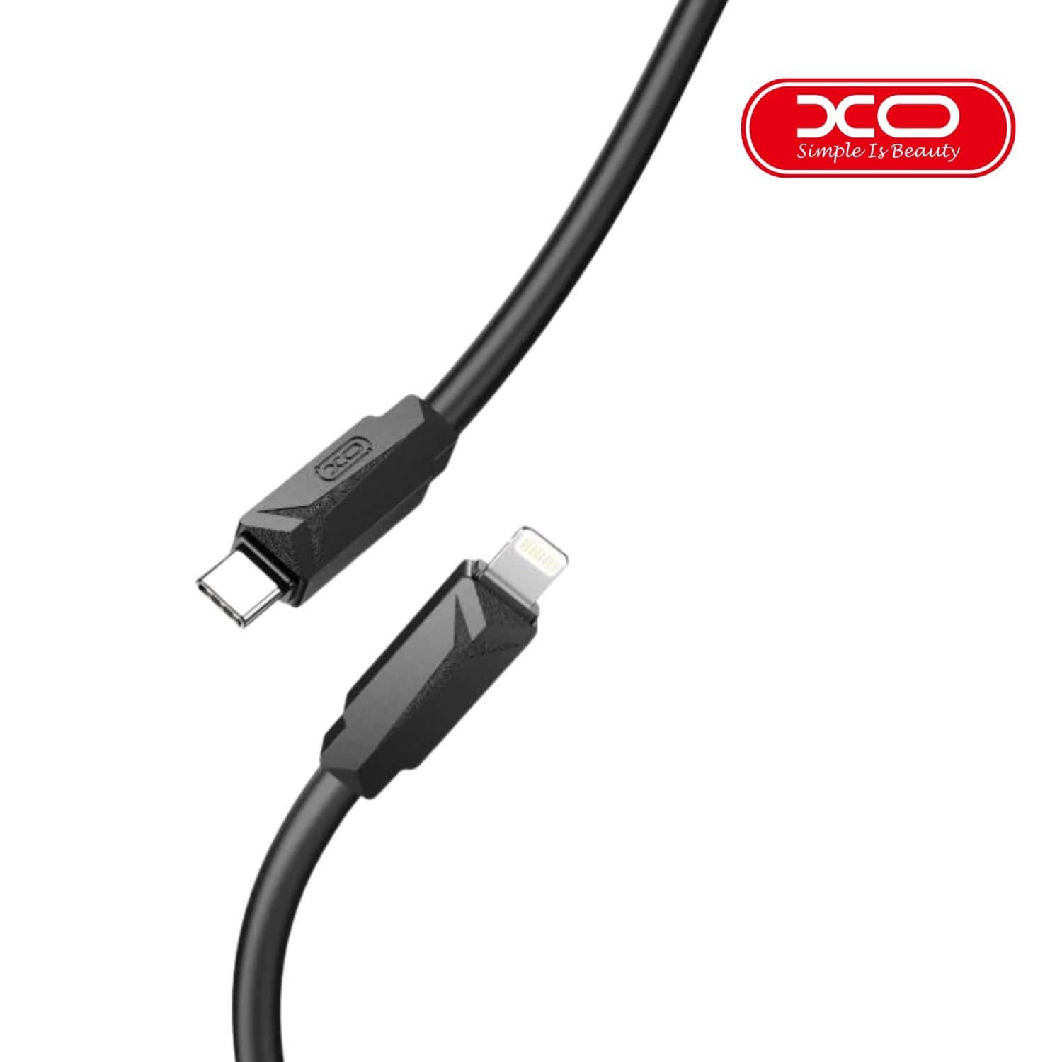 XO NB-Q233A USB-C TO LIGHTNING 27W Data Cable BLACK