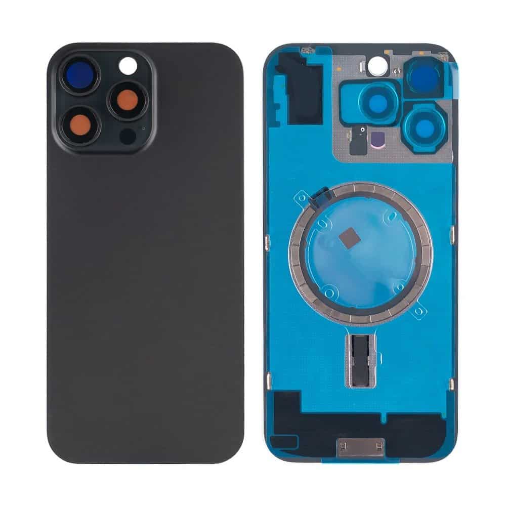 iPhone 16 Pro Max Compatible Back Glass with Frame with Logo MBG