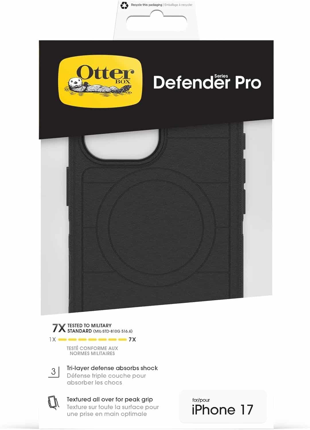 iPhone 17/18 Pro Max Otterbox Defender Pro MagSafe Case For-Black