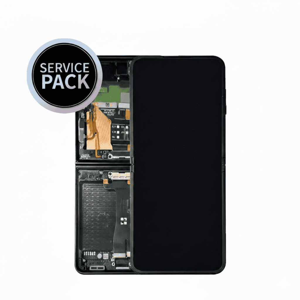 Samsung Galaxy Z Flip7 F766B Service Pack Screen Replacement with Frame(BLACK)