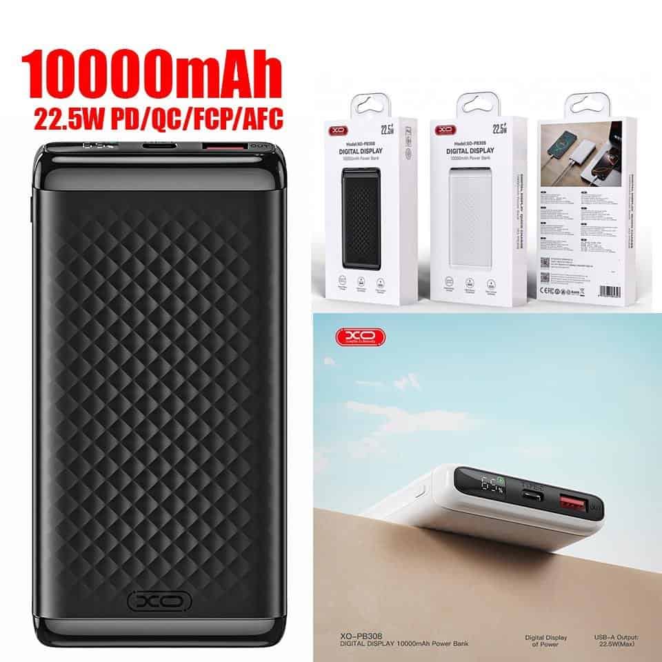 XO PB308 22.5W Digital Powerbank 10000MAH